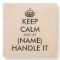 Custom keep calm funny marble stone coaster gift