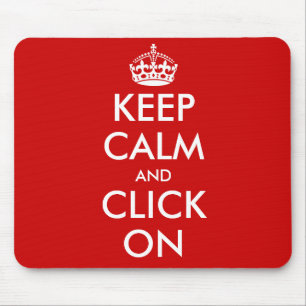Custom Keep Calm Mousepad Customisable template