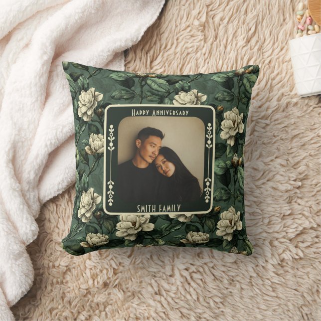 Custom Keepsake 20Th Anniversary Throw Pillow  (Blanket)