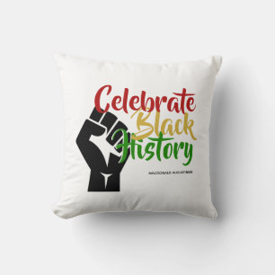 Custom Keepsake CELEBRATE BLACK HISTORY Month Cushion