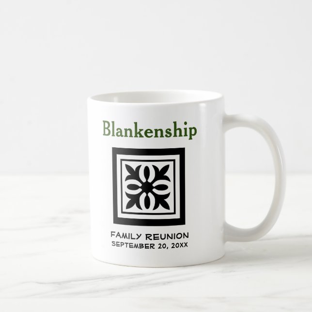 Custom Keepsake Family Reunion Crest Placeholder C Coffee Mug (Right)