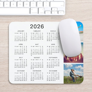 Custom Keepsake Memory Photo Collage 2021 Calendar Mouse Mat