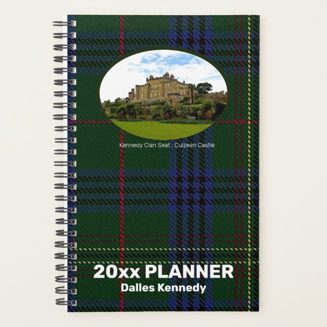 Custom Kennedy Scottish Castle Photograph Weekly Planner (Front)