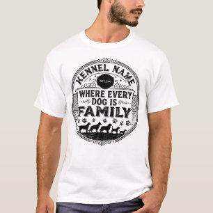Custom Kennel Name Dog T-Shirt Vintage Pet Care