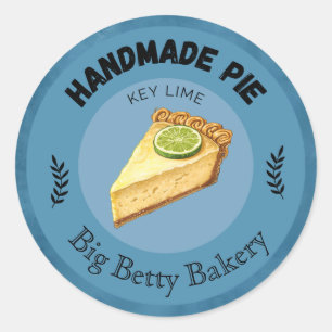 Custom Key Lime Pie Labels Personalised Bakery P