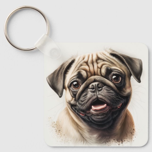 Custom Keychain Add Your Own Photo gift for her  (Front)