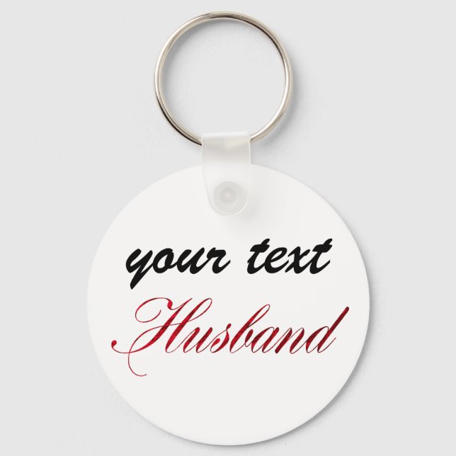 custom  keychain - husband (Front)