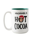 Custom Kid Face & Name Hot Cocoa Christmas