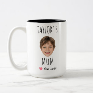 Custom Kid Face & Name Mum Mug with Est. Year Gift