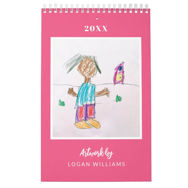 Custom Kids' Art Keepsake Christmas Gift Calendar (Cover)