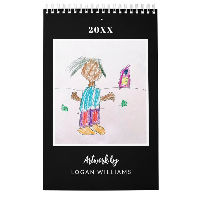 Custom Kids' Art Keepsake Christmas Gift Calendar (Cover)