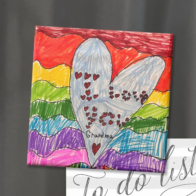 Custom Kids' Art Keepsake Magnet (Creator Uploaded)