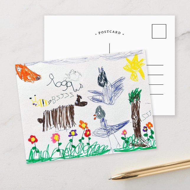 Custom Kids' Art Print Postcard (Creator Uploaded)