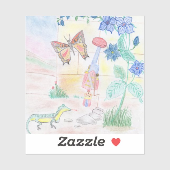 Custom Kids Artwork, Nutcracker toy, butterfly,  (Sheet)