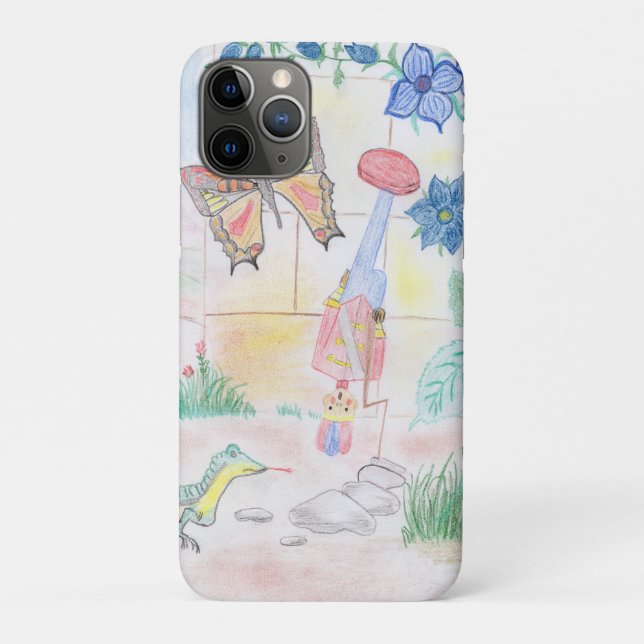 Custom Kids Artwork, Nutcracker toy, butterfly,  Case-Mate iPhone Case (Back)