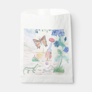 Custom Kids Artwork, Nutcracker toy, butterfly,  Favour Bags