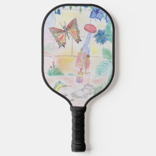 Custom Kids Artwork, Nutcracker toy, butterfly,  Pickleball Paddle