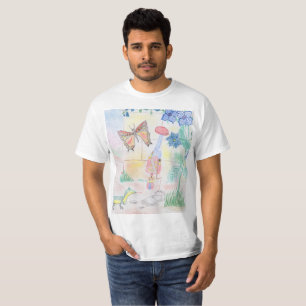 Custom Kids Artwork, Nutcracker toy, butterfly,  T-Shirt