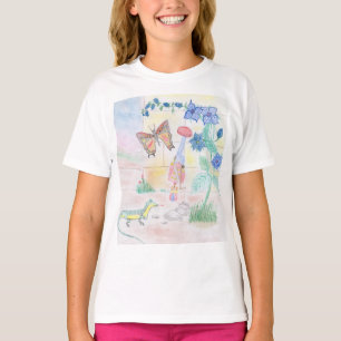 Custom Kids Artwork, Nutcracker toy, butterfly,  T-Shirt