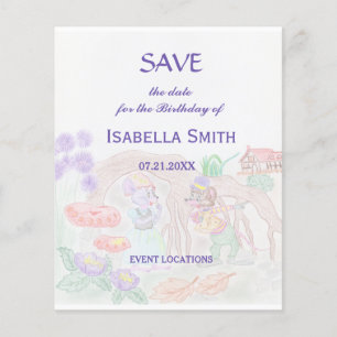 Custom Kids Artwork, two cute mouse, flowers.... Flyer