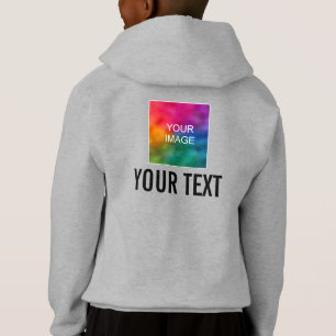 Custom Kids Back Design Hoodie Clothing Apparel