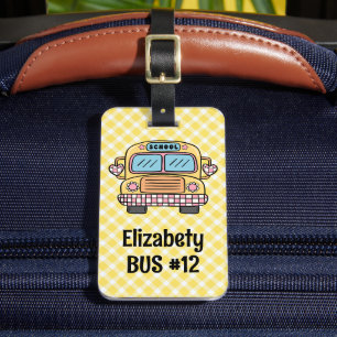 Custom Kids Backpack Tag Bus Info Tag