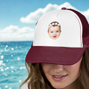 Custom Kids Birthday Face Party Trucker Hat