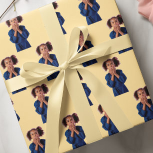 Custom Kids Birthday Photo   Fun Personalised Wrapping Paper