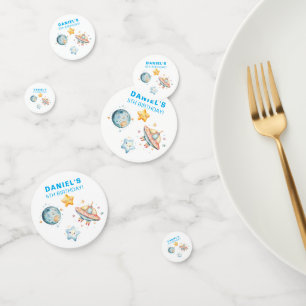 Custom Kids Birthday Space-Themed Confetti