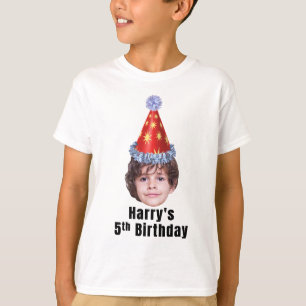 Custom kids birthday tshirt, 5th birthday T-Shirt