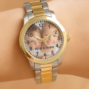 Custom kids children photo names year mum watch