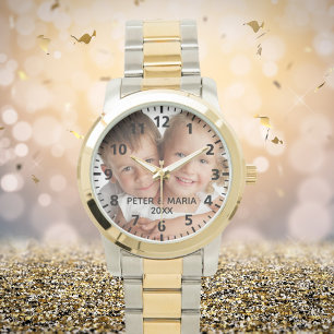 Custom kids children photo names year mum watch