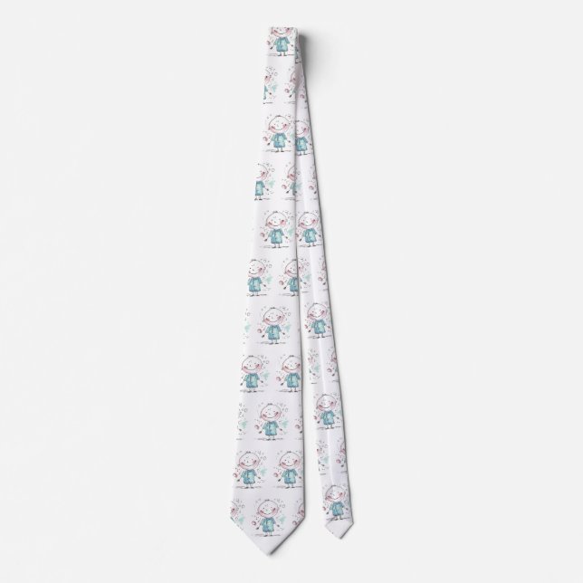 custom kids drawing tie (Front)