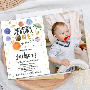 Custom Kids Galaxy Party Invite