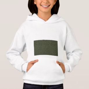 Custom Kids Hoodie with Moss Green Textured Block