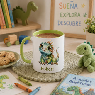 Custom kid's mug with animal design
