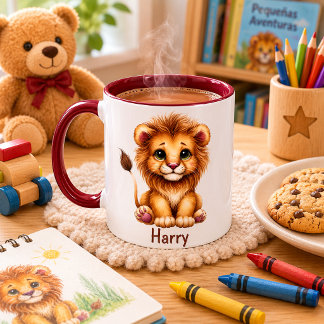 Custom kid's mug with animal design