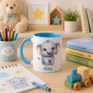 Custom kid's mug with animal design