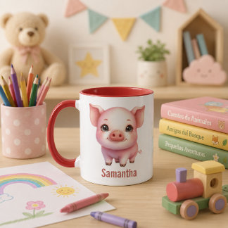 Custom kid's mug with animal design
