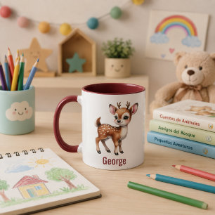 Custom kid's mug with animal design