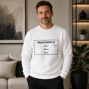 Custom Kids Name Sweatshirt – Proud Parent Gift