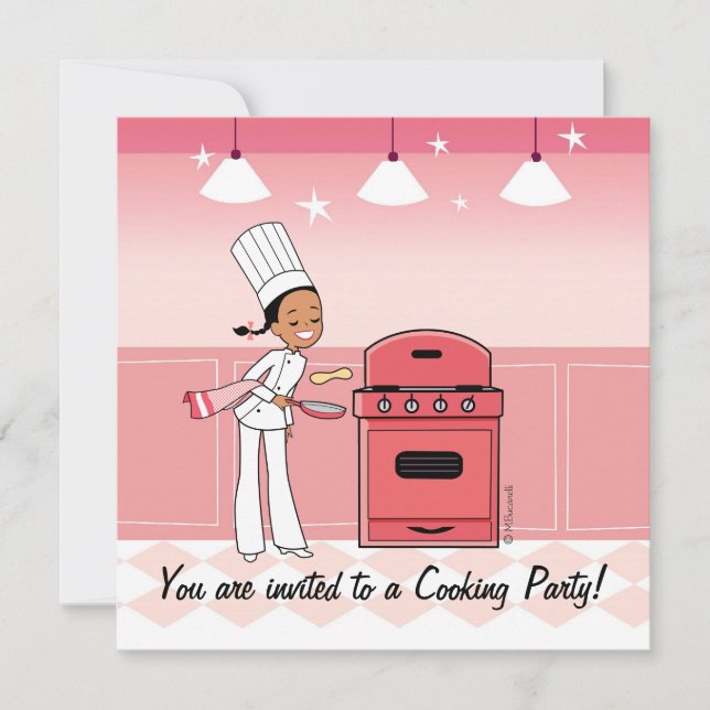 Custom Kids Party Invitation with Unique Artwork (Front)