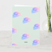 Custom Kids Party Invite with Clouds & Balloons