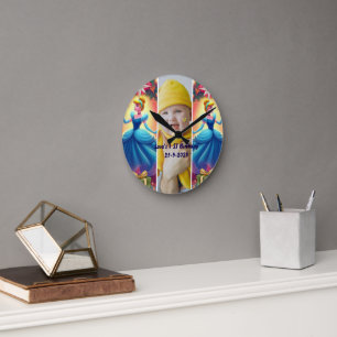 Custom Kids Photo bedroom decor Round Clock