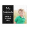 Custom Kids Photo Birthday Party Black Minimalist