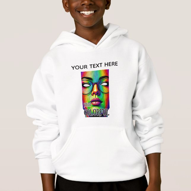 Custom Kids' Pullover Hoodie (Front)