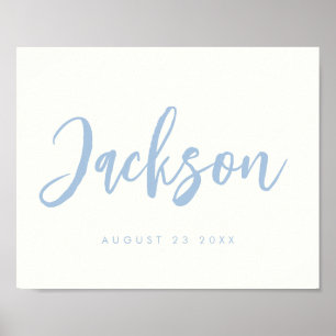 Custom Kid's Room Baby Name Nursery Wall Print