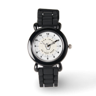 CUSTOM Kid's Silver Glitter Strap Watch