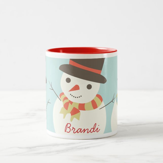 Custom Kids Snowman Party Mug (Center)