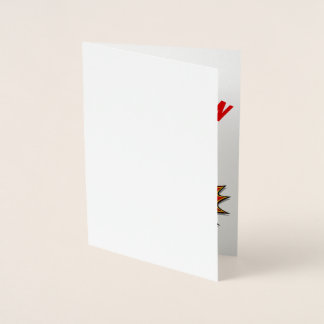 Custom Kids Superhero Name Foil Card